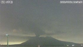 V Japonsku vybouchla sopka Japonská sopka Sakuradžima (24.7.2022)