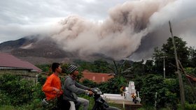 Výbuch sopky Sinabung