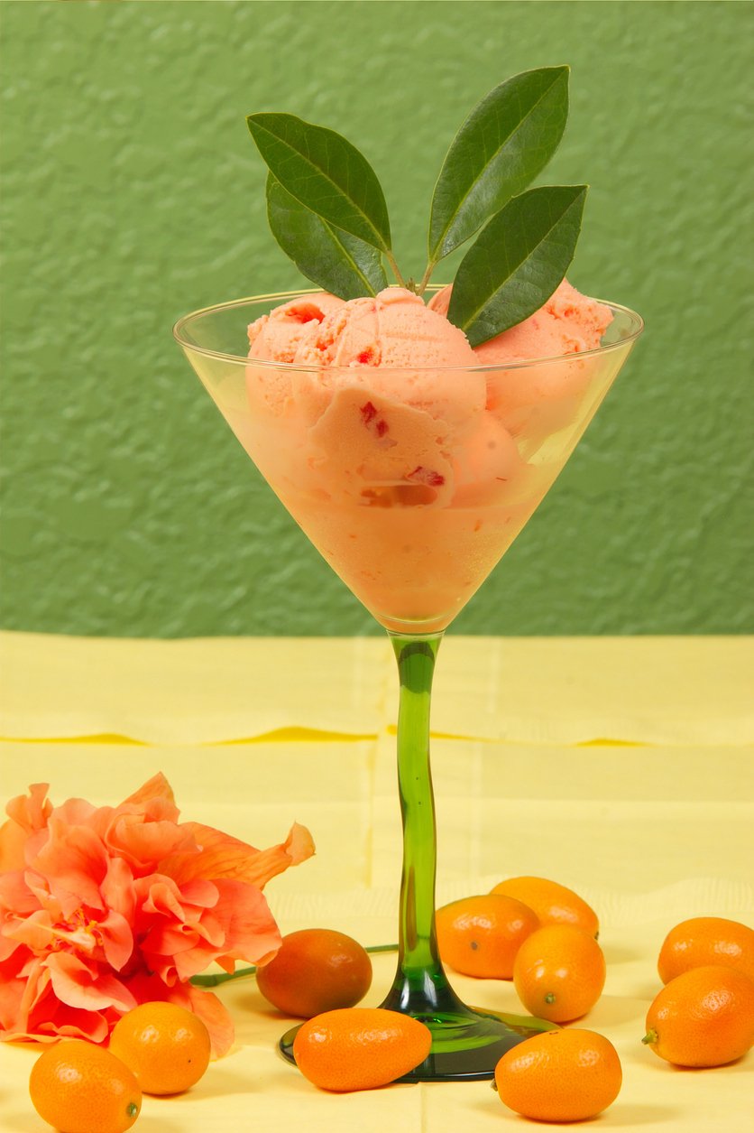 Mandarinkový sorbet je velmi osvěžující