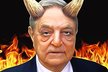 George Soros, pro frustrované obětí nesmyslů na internetu opravdový satanáš.