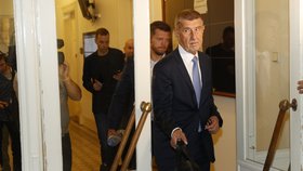 Andrej Babiš u soudu v kauze Čapí hnízdo (17. 10. 2022)