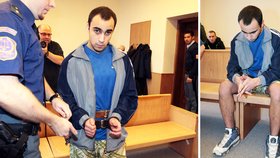 Tomáš Badi (na snímku) stráví za mřížemi 19 let. K soudu se dostavil k bermudách, za což ho soudkyně napomenula.