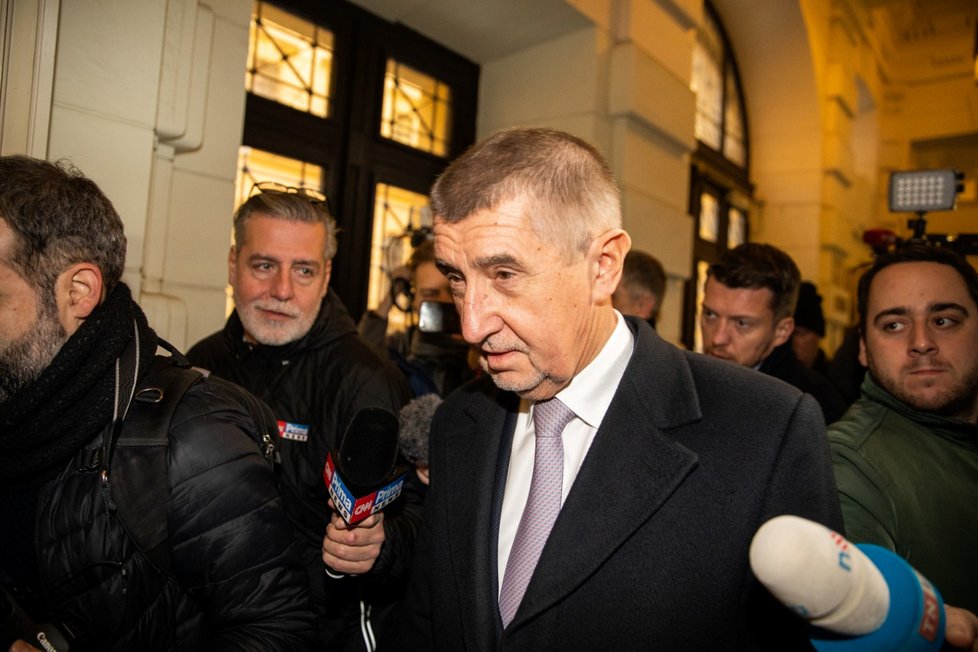 Soud kvůli kauze Čapí hnízdo: Předseda hnutí ANO Andrej Babiš (4. 1. 2023)