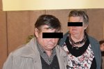 Myslivec Václav M. s manželkou Boženou, který podal na Miroslava J. trestní oznámení, že mu pomluvil ženu.