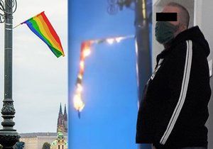 Martin S. dostal u obvodního soudu desetiměsíční podmínku za zapálení vlajky během festivalu Prague Pride v roce 2019. Jeho obhájce se na místě odvolal.