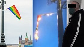Martin S. dostal u obvodního soudu desetiměsíční podmínku za zapálení vlajky během festivalu Prague Pride v roce 2019. Jeho obhájce se na místě odvolal.