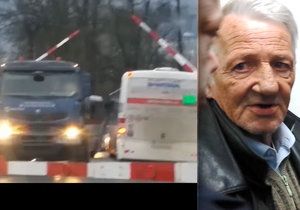 Soud osvobodil řidiče, který uvízl s autobusem na přejezdu.