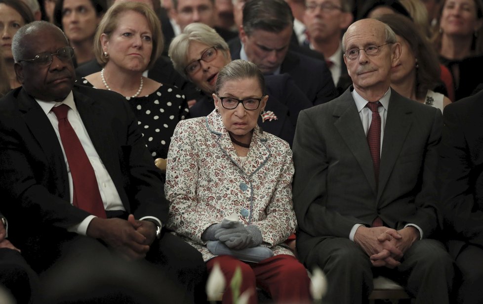 Pětaosmdesátiletá soudkyně nejvyššího soudu USA Ruth Baderová Ginsburgová