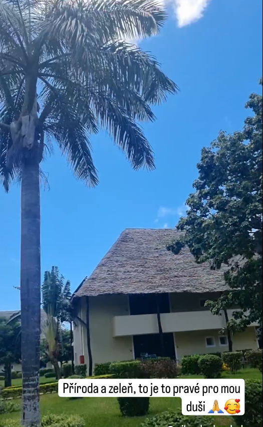 Soukalová je nadšená z přírody na Zanzibaru