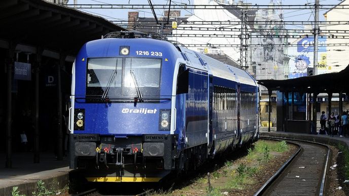 Souprava rychlovlaku Českých drah Railjet