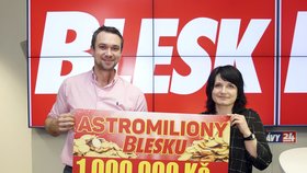 Prosincová radost. Martina Šeböková a symbolický šek na milion!