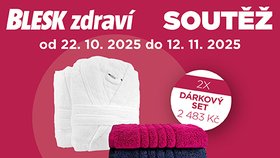 Soutěž měsíčníku Blesk Zdraví o dárkový set županů a ručníků pro 2 osoby