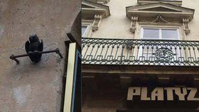 Nejstarší dopravní značkou v Praze je sova na fasádě Platýzu: Co oznamovala?