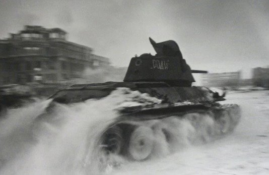 Tank ve Stalingradu, autor neznámý, 1943