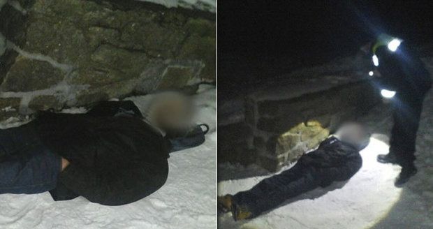 Pustil si oblíbenou písničku a lehl si do sněhu. Muž chtěl prapodivně ukončit život.