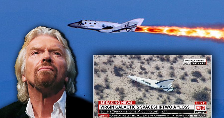 SpaceShipTwo společnosti Virgin Galactic se zřítila.