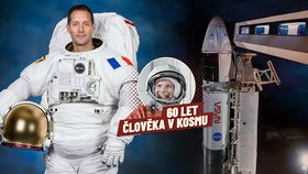 Thomas Pesquet a jeho "ojetý" Dragon.