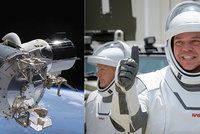 Vrchol historické mise. Loď SpaceX se s astronauty vrátila domů, expert přílet komentoval