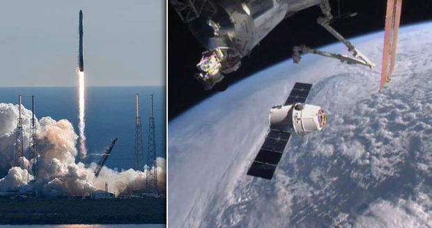 Vesmírná loď Dragon je u ISS: Kosmonautům přivezla živé myši i vánoční dárky