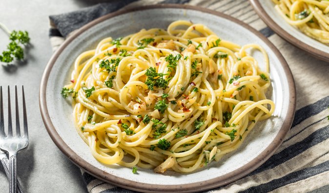 Špagety aglio olio