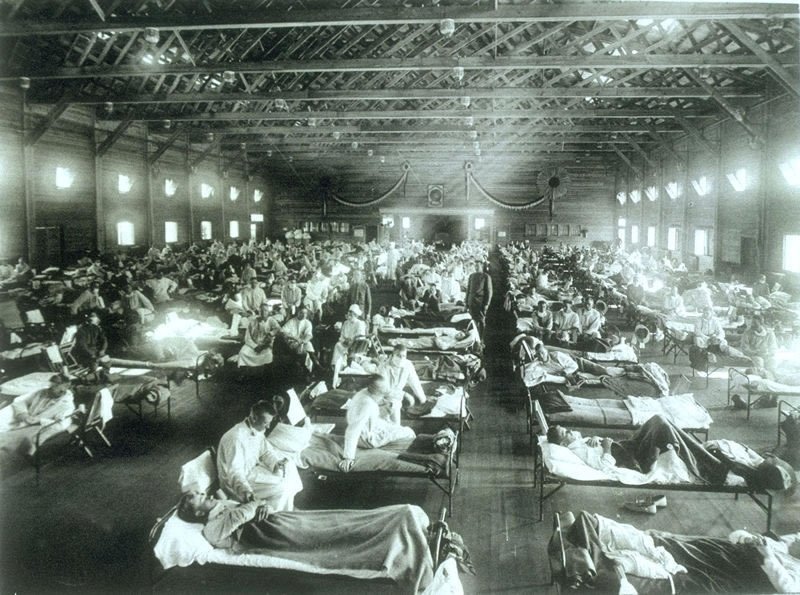 Španělská chřipka se v roce 1918 rozšířila do všech koutů světa.