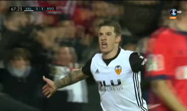 SESTŘIH La Ligy: Valencia CF – Real Sociedad 2:1