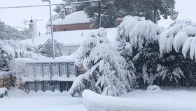 Španělsko zasáhla bouře Gloria, která se sebou přinesla i sněžení. (21.01.2020)