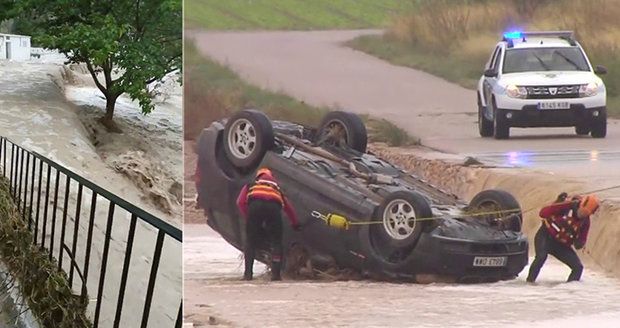 Horor v dovolenkovém ráji: Bouře a tornádo devastovaly Španělsko. Zahynuli nejméně 3 lidé