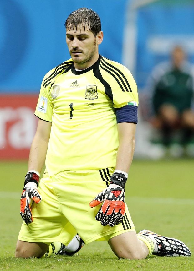 Zklamaný Iker Casillas Zklamaný Iker Casillas