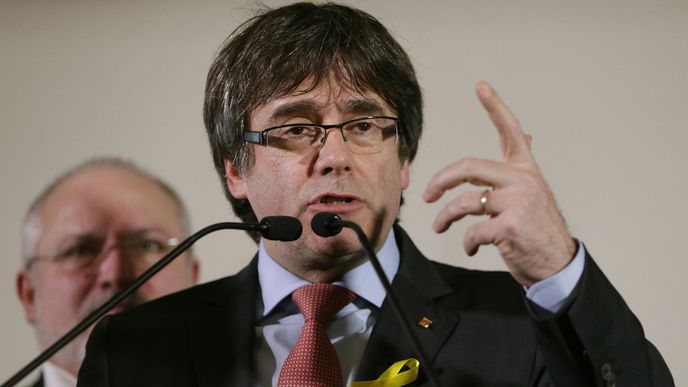 Katalánský expremiér Carles Puigdemont.