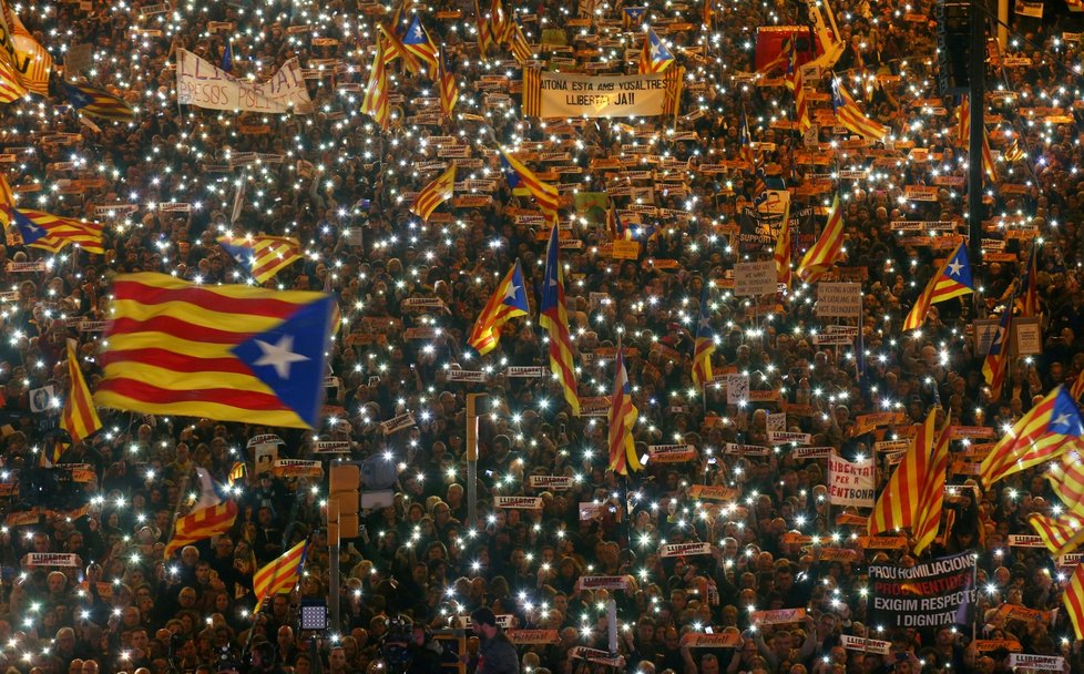 Protesty v Katalánsku