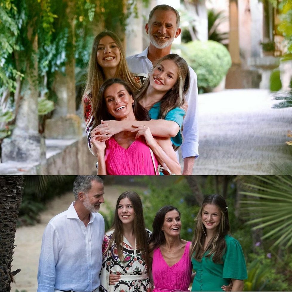 Španělská královská rodina na dovolené na Mallorce (srpen 2023)