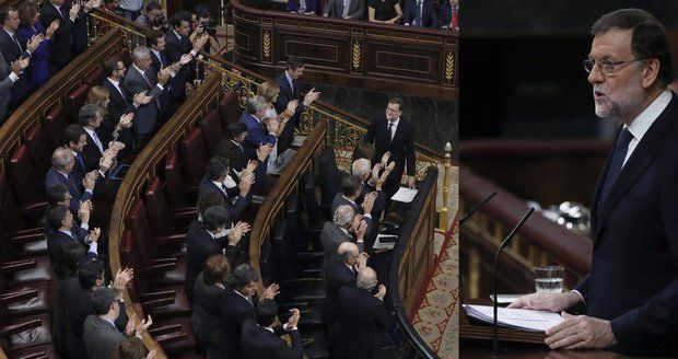 Španělský premiér Marian Rajoy získal důvěru parlamentu.