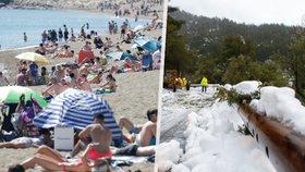 Před pár dny sníh, teď teploty až 33 °C. Aprílové počasí mate Španěly i zbytek Evropanů