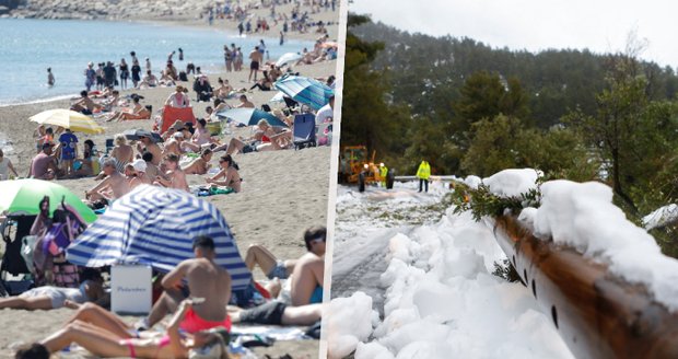 Před pár dny sníh, teď teploty až 33 °C. Aprílové počasí mate Španěly i zbytek Evropanů