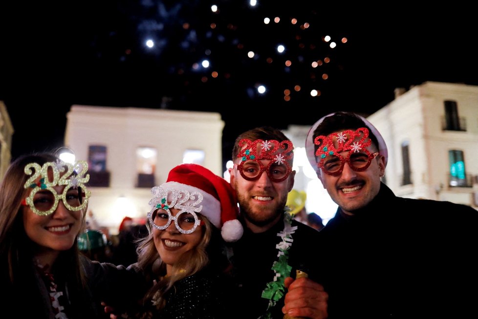 Španělský silvestr ve městě Ronda (Andalusie).