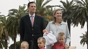 Princezna Cristina s rodinou