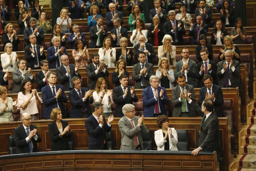 Hlasování o nedůvěře vládě ve španělském parlamentu (1.6. 2018)