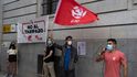 Komunisté ve Španělsku svolali v pondělí ve městě Santander protest proti růstu cen energií