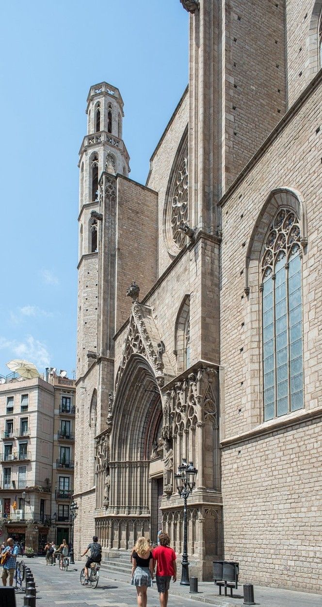 Chrám Panny Marie Mořské v barcelonské čtvrti Ribera