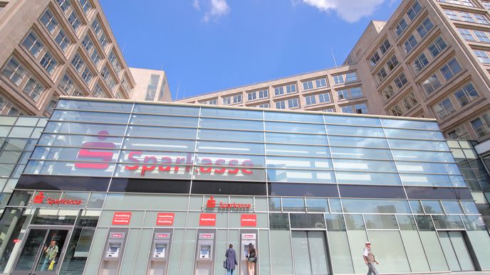 Pobočka německé spořitelny Sparkasse