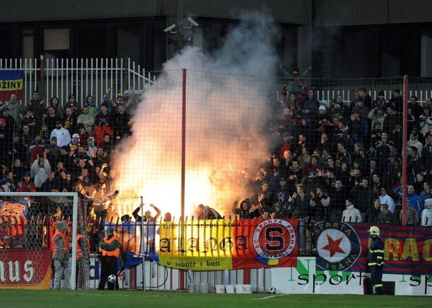 Fanoušci Sparty zase řádili Fanoušci Sparty zase řádili
