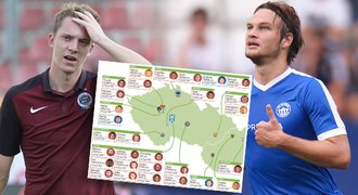 VELKÁ MAPA: 31 hráčů na hostování. Víme, s kým Sparta (ne)počítá