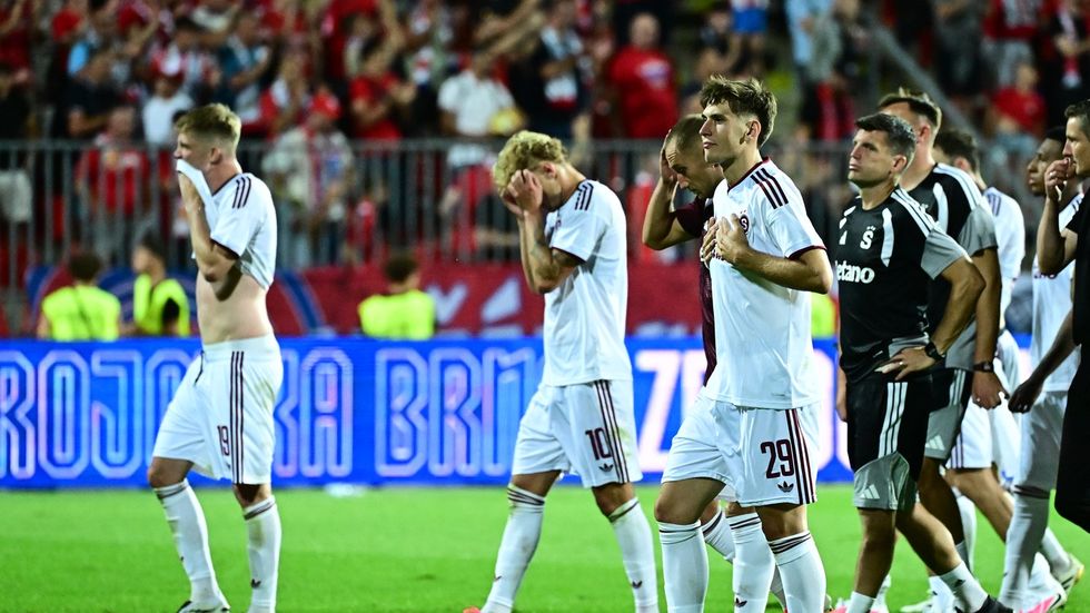 Zklamaní fotbalisté pražské Sparty