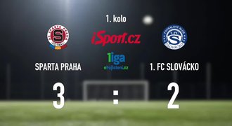 CELÝ SESTŘIH: Sparta - Slovácko 3:2. Hosté hrozili favoritovi až do konce