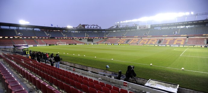 Letenský stadion, kde se superbitva Sparta-Plzeň odehraje.