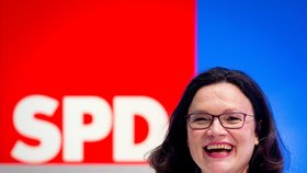 Nová předsedkyně německé SPD Andrea Nahlesová.
