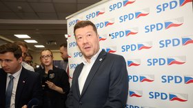Volební štáb hnutí SPD: Tomio Okamura