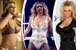 I tyto hollywoodské hvězdy by měly mít strach o svá silikonová ňadra. Zleva: Carmen Electra, Britney Spears, Pamela Anderson