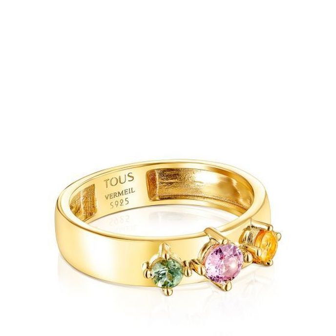 Prsten ze žlutého zlata se safíry, Tous, 4 529 Kč Prsten ze žlutého zlata se safíry, Tous, 4 529 Kč